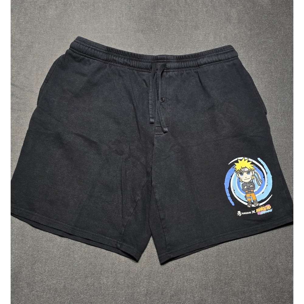 Tokidoki X Naruto Shippuden Anime‎ Shorts Black XXL Lounge Sleep Casual Mens